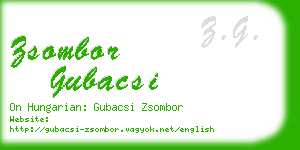 zsombor gubacsi business card